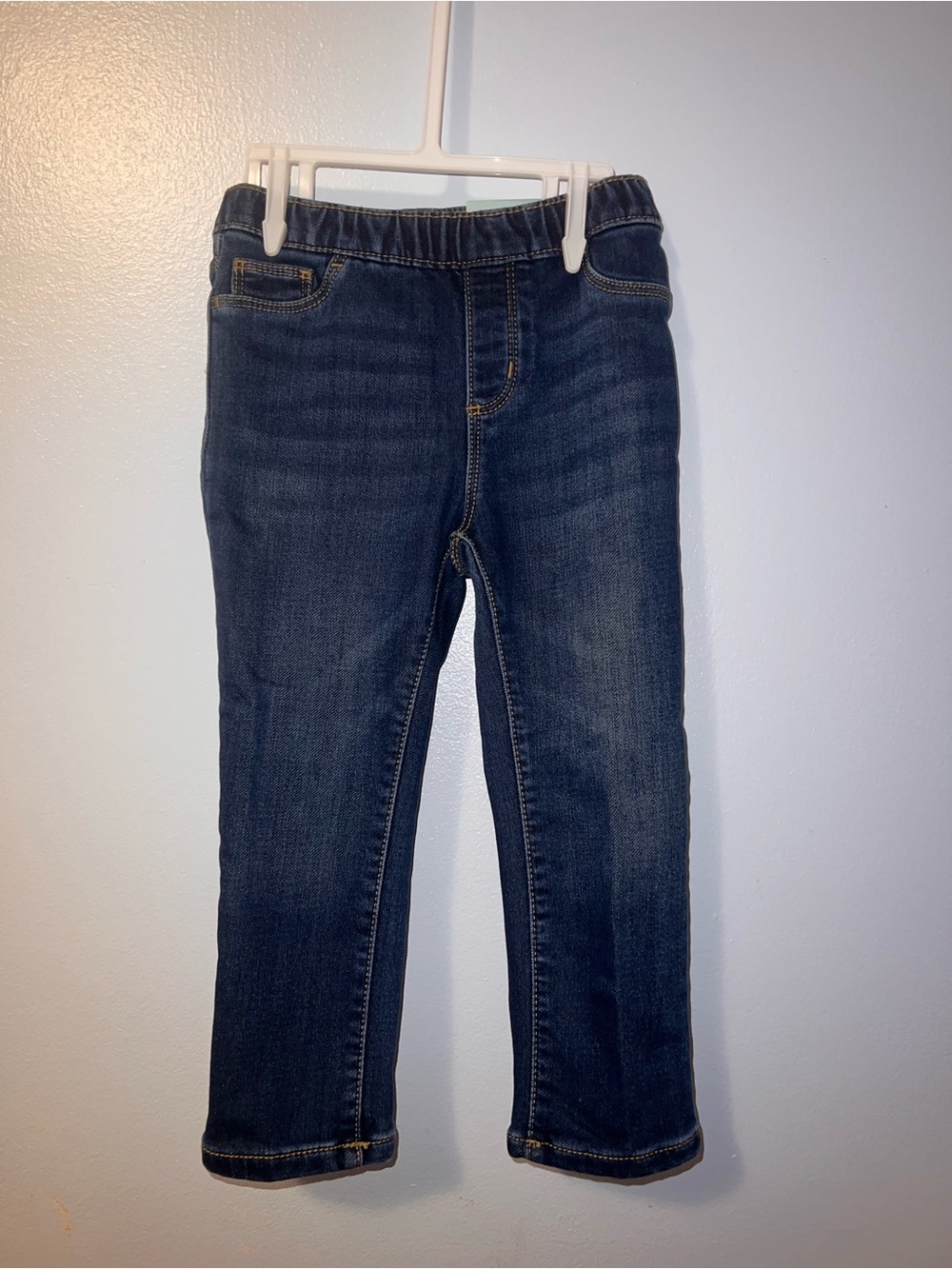 Kids Dark Blue Stretch Denim Jeggings - Girls Size 3T